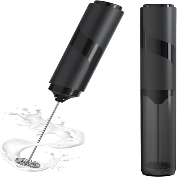 ACDANC 2026 New Milk Frother with Cover,Battery Operated Electric Frother,Whisk,Drink Mixer & Foamer for Coffee,Latte,Matcha,Hot Chocolate for Kitchen, Home, Office, Café, Barista, Gift