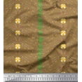 thumbnail image 1 of Soimoi Rayon Tissu Feuilles & Fête Drapeau Tissu Imprimé 1 Yard 42 Inch Wide, 1 of 3