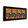 thumbnail image 2 of Black Comic Book Frame with Black Mat - 4 Openings to Display 4 6.875"x10.5" Current Era Comic, 2 of 7