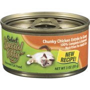Special Kitty Gourmet Chunky Chicken Entree Cat Food, 3 oz