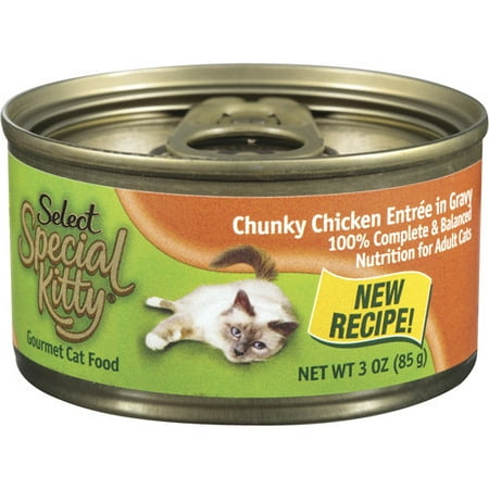 Special Kitty Gourmet Chunky Chicken Entree Cat Food, 3 oz