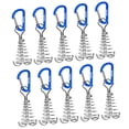 thumbnail image 1 of 10 clavijas de anclaje para cubierta de espina de pescado con mosquetones, estacas de aluminio para tienda de campaña, tensores de cuerda para tienda , azul DYNWAVEMX Anclajes de tienda de espina de pescado, 1 of 8