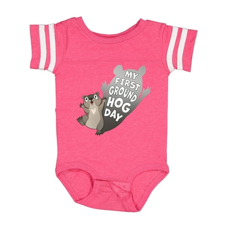 

Inktastic My First Groundhog Day- Cute Baby Gift Baby Boy or Baby Girl Bodysuit
