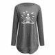thumbnail image 4 of Camisas Para Mujer Camisetas de Gran Tamaño Manga Larga Cosplay Estampado Casual Cuello Redondo Camiseta Suelta Tops Blusa Camisas Odeerbi ODB134657, 4 of 4