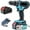 Body+battery*1, variant on High-Power Brushless Cordless Drill-21V Lithium-Ion Rechargeable Electric Screwdriver&Pistol Grip Hand Drill, Multi-Function Home DIY Tool Kit