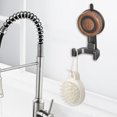 thumbnail image 3 of Ventosa Ganchos dobles | Adhesivo giratorio al vacío sin taladro | Colgadores de pared extraíbles de alta resistencia | ABS reutilizable | Carga máxima: 5 kg | Cocina Baño Office | Sin marcas, 3 of 5