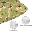 thumbnail image 4 of KLL Running Beagle Pillow Covers Envelope Closure,Super Soft and Cozy Fuzzy Fleece Pillow Case Cover 16"x24", 4 of 7