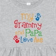 thumbnail image 4 of Inktastic Grammy and Papa Love Me Girls Baby Dress, 4 of 5