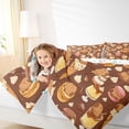 thumbnail image 3 of Erosebridal Kids Cute Capybara Chef Twin Comforter Sets 3-Piece,Dessert Waffle Ice Cream Bedding Set For Boys Girls,Super Cozy Room Decor, 3 of 7