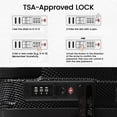 thumbnail image 5 of New York Xpress 30" Hardside Large Checked Luggage,Expandable Suitcase with Silent Wheels & Aluminum Wide Handle,TSA-Approved, Black - LP13803, 5 of 10
