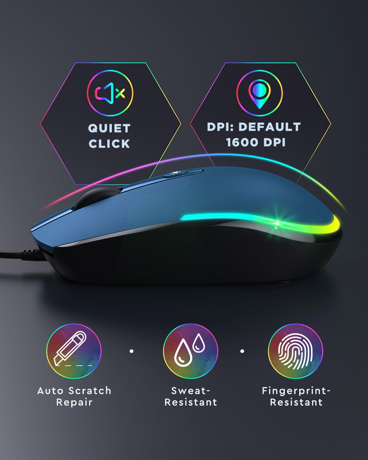 SANWA Trackball Maus Mit Kabel - Ergonomische Rollerball Maus Mit 1600 DPI Für Büro & Homeoffice