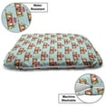 thumbnail image 3 of Circus Pet Bed, Festival Fun Themed Pattern with a Cartoon Design Tent and Trees Print, Resistant Pad for Dogs and Cats Cushion with Removable Cover, 24" x 39", Pale Blue and Multicolor, by Ambesonne, 3 of 4