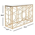 thumbnail image 3 of Safavieh Sean Glam Tempered Glass Console Table, Gold, 3 of 5