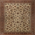 thumbnail image 1 of Ahgly Company Machine Washable Indoor Square Traditional Peru Brown Area Rugs, 8' Square, 1 of 7