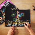 thumbnail image 1 of piezas de pintura para raspar con escena nocturna de ciudad para adultos, pintura para raspar hecha a mano y creativa, 1 of 5