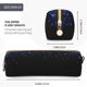 thumbnail image 3 of Disketp Black Blue Glitter Sparkles Estuche de Lápices de Cuero con Cierre, Estuche Compacto para Papelería, Bolígrafos y Accesorios Pequeños, 3 of 7