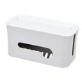 thumbnail image 1 of Cable Management Box Wire Box Organizer Power Strip Cable Hide Box Wire Hide for Home Office Desk Surge Protector Cover Gray, 1 of 8