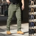 thumbnail image 6 of Travel Pants for Men Big and Tall Fashion Water Resistant Joggers Pants Slim Fit Dress Pants Tapered Work Cropped Trousers, 6 of 6