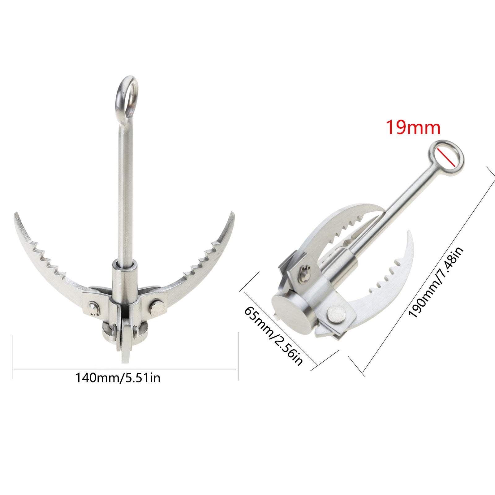 Steel Grappling Hook Climbing Metal Hook Outdoor Rock Climbing Survival Hook Flying Campings Hook