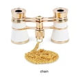 thumbnail image 2 of pitrice Opera Glasses Optical Binoculars Lens Theater Metal Body Telescope Viewing Tool Multipurpose Rust Resistant Girls White Chain, 2 of 6