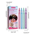 thumbnail image 2 of Fiudx Bolígrafo para Decoración de Uñas, Herramienta Creativa para Diseño de Grafiti, Accesorio para Pintar Líneas Finas, Fórmula Segura y Sin Olor, Decoración de Uñas Diy, Uso Profesional, Set de 4, 2 of 2