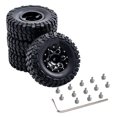 thumbnail image 2 of 4pcs 1:24 Rubber Wheels Tires Set Diy Accessories Replacements For Axial Scx24 90081 Model Buggy, 2 of 5