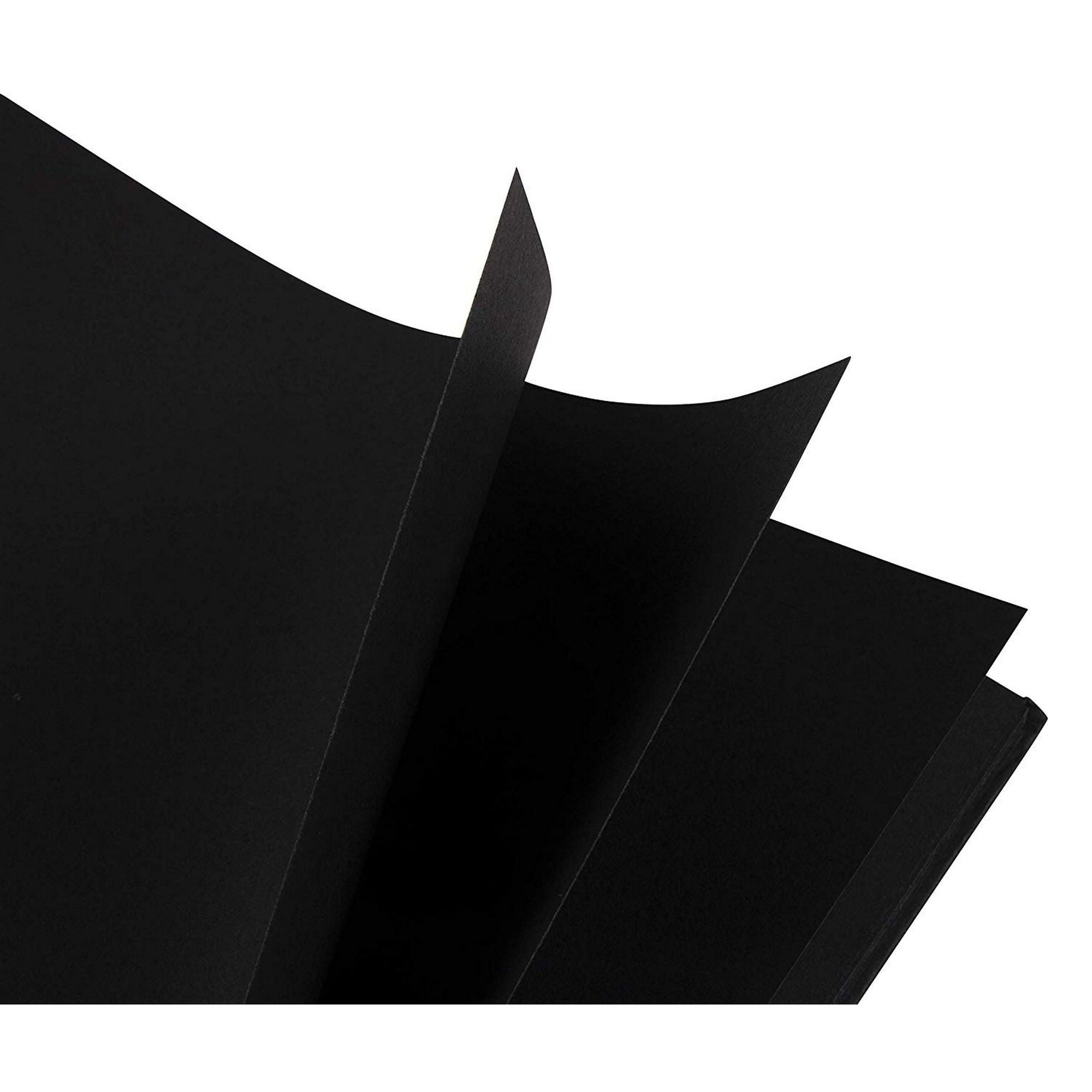 Scrapbook Black Guest Book Blank Square Spiral Bound Cardboard Hardcover 40 Sheets Photo Booth Album 12 Inches