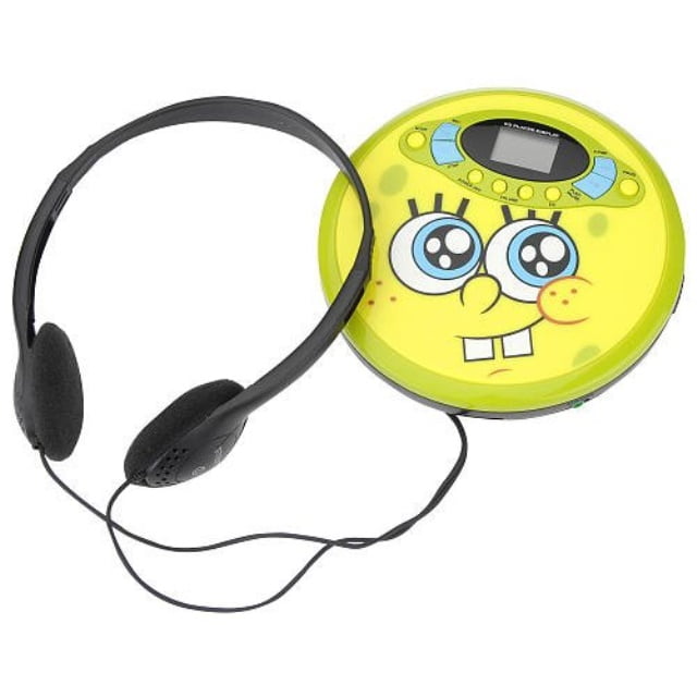 spongebob squarepants 37062 personal cd player (yellow)