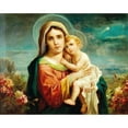 thumbnail image 3 of Hans Zatzka 14x12 Black Modern Framed Museum Art Print Titled - Madonna and Child, 3 of 5
