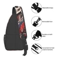 thumbnail image 4 of Lsque Geisha Skeleton With Flowers Pattern Cross Chest Bag Diagonally – Premium Durable Front Chest Sling with Adjustable Padded Strap, High-Capacity Storage, 4 of 8