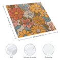 thumbnail image 3 of WERPE Flowers Fabric Painting Polyester Napkins for Party Dinner Decoration 6 PCS, 3 of 7