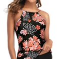 thumbnail image 2 of Traje de baño para Mujer Correas de Cuello Regulables Talle Alto Estilo Casual Trajes de baño Divididos cómodos y Elegantes para Fiestas en la Playa Tipo 9 XXL, 2 of 5
