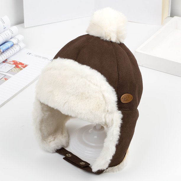 Gorro de invierno para niños, gorro con protección auditiva para bebés, gorro cálido y versátil con forro polar para niños y niñas