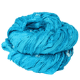 thumbnail image 3 of Knitsilk Recycled Sari Silk Ribbon Yarn-Super Bulky Yarn|Best for Crochet, Knitting, and Embroidery and Jewelry Making |Sustainable and Unique Texture Ribbon Yarn|50 GMS-30Yards-Aqua blue,Pack of 2, 3 of 10