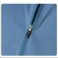 thumbnail image 6 of ZCFZJW Mens Sherpa Fleece Lined Warm Shirts Casual Fall Winter Long Sleeve Half Zipper Pullover Sweatshirts Trendy Slim Fit Basic Workout Athletic T-Shirts Sky Blue M, 6 of 6