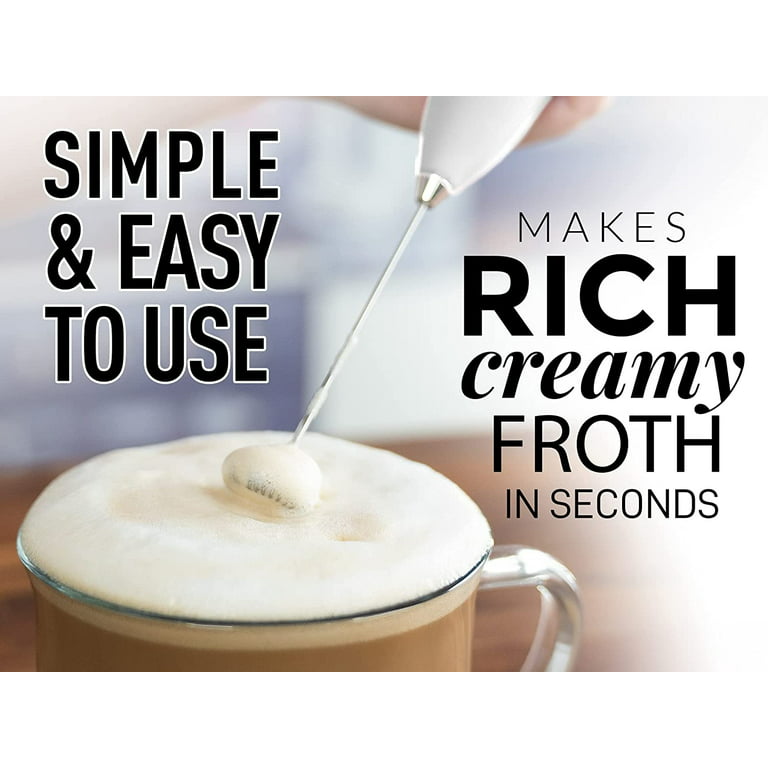 Zulay Powerful Milk Frother for Coffee latte handheld blender