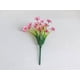 thumbnail image 3 of Hierba primaveral de cinco cabezas Flor artificial violeta falsa Flor de plástico Decoración de boda Hotel Oficina, 3 of 6