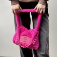 thumbnail image 2 of Bolso Mujer Chic Cadena Y2K Con Cremallera Suave Mujer Invierno Diario Rosa Rojo Rojo, 2 of 5