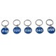 thumbnail image 2 of 1-100 Numbers Key Chain Numbers Tags Locker Gym Key Rings Engraved Number With Key Rings Key Ring Aluminum Numbers Tag, 2 of 5