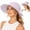 Light Violet, variant on Pumxq Sun Visor Hats for Womens Wide Brim UV Protection for Beach Summer Packable Cap Beige One Size