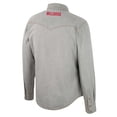 thumbnail image 3 of Men's Colosseum x Wrangler Gray Georgia Bulldogs Cowboy Cut Western Full-Snap Long Sleeve Shirt, 3 of 3