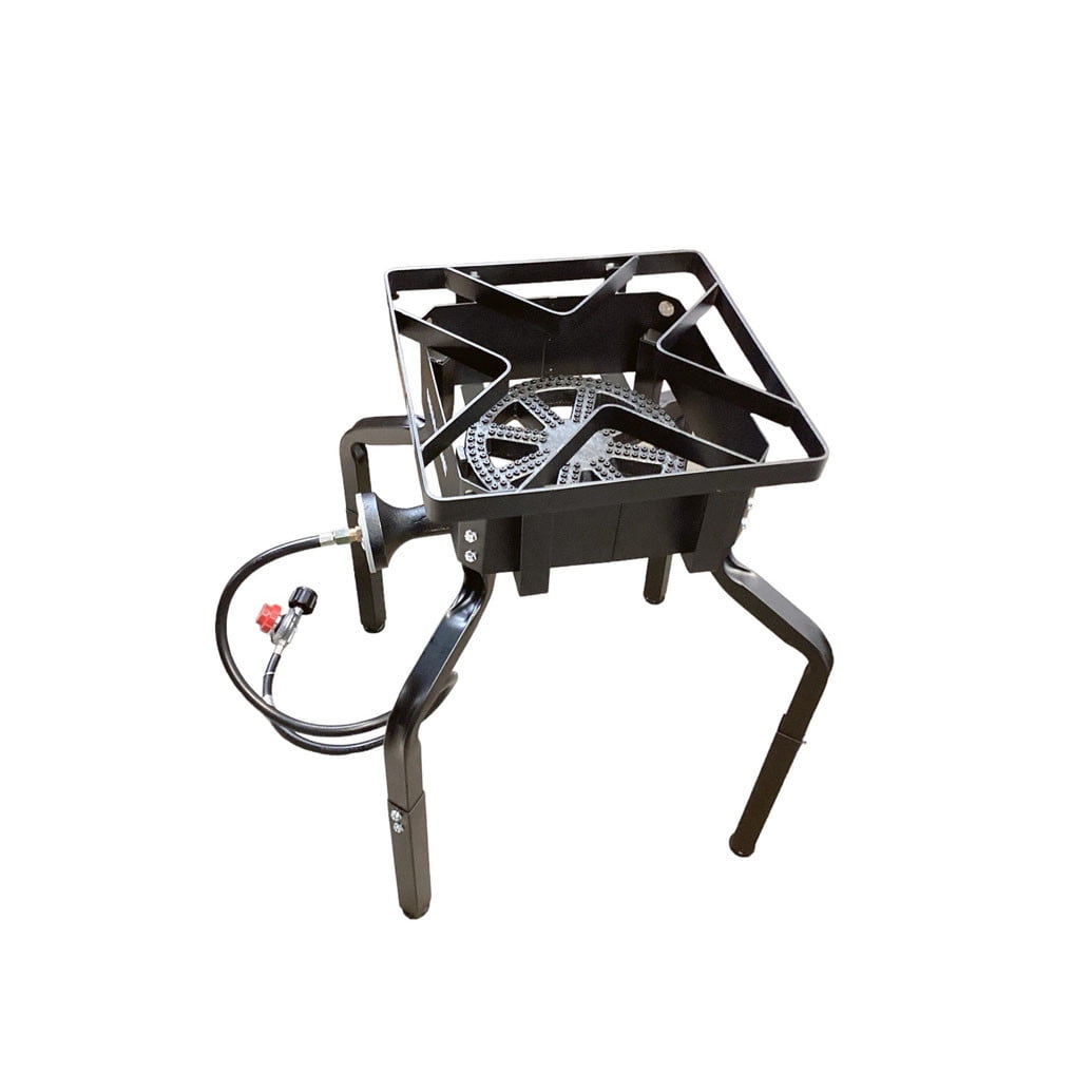 Adjustable Portable Burner Gas Stove Propane Cooker for Patio Camping, BBQ