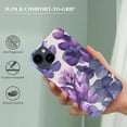 thumbnail image 2 of for iPhone case, Buffertech 6.6 foot drop impact resistant, shock-absorbing PC protective bumper case with lavender design, 2 of 4
