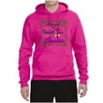 thumbnail image 2 of Wild Bobby, Raised On Sweet Tea & Jesus, Inspirational Christian, Unisex Graphic Hoodie Sweatshirt, Fuschia, 3X-Large, 2 of 5