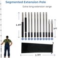 thumbnail image 2 of Paint Extension Pole 3-12 feet Multi-Purpose Telescopic Rod; Pole Outdoor, Spray Paint Roller, Cleaning Extension Pole and Chandelier Replacement, 2 of 9