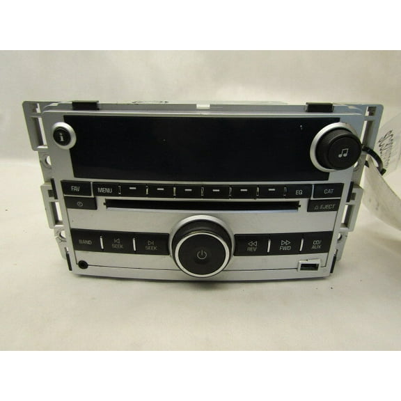 Pre-Owned 2009-2012 Chevrolet Malibu AM FM CD MP3 Radio Receiver OEM LKQ - Verify Specific Vehicle Fitment In Description - (Good)