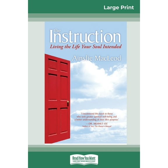 The Instruction: Living the Life Your Soul Intended (16pt Large Print Edition), (Paperback)