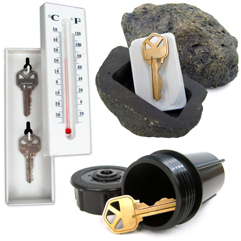 Hide a Key Set Includes Rock, Thermometer & Sprinkler