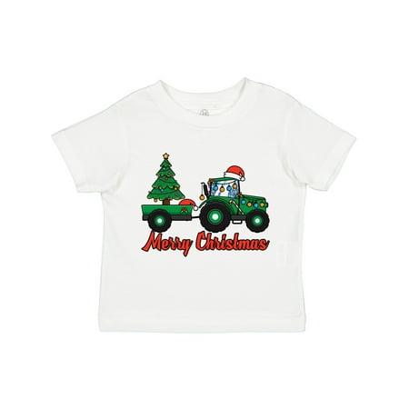 

Inktastic Christmas Tractor Gift Toddler Boy or Toddler Girl T-Shirt