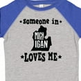 thumbnail image 4 of Inktastic Michigan Travel Gift Someone Loves Me Boys or Girls Toddler T-Shirt, 4 of 5